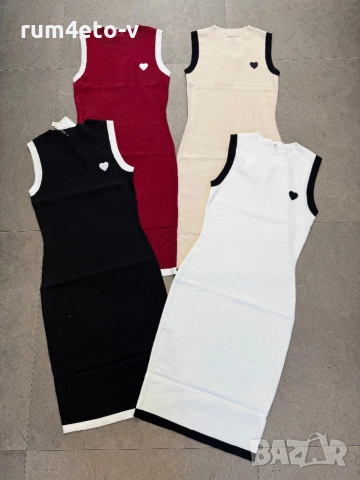 Рокля от фино плетиво в 4 цвята