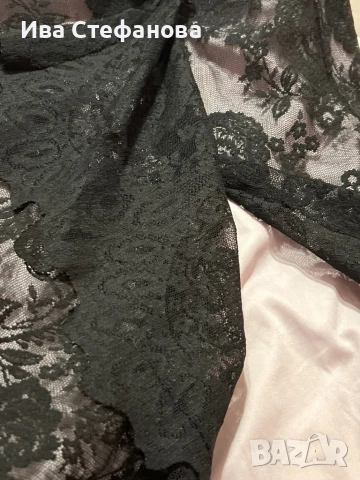 Нова елегантна черна официална парти коктейлна дантелена дантела пола , снимка 2 - Поли - 38647309