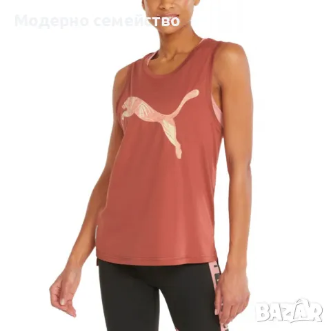 Дамски потник PUMA Favourite Cat Muscle Training Tank Orange, снимка 1 - Потници - 46855620