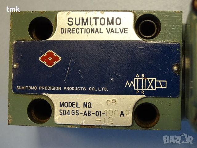 Хидравличен разпределител SUMITOMO SD4GS-AB-01-100AZ-12 directional valve 100V, снимка 3 - Резервни части за машини - 45239132