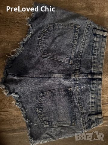 Сини къси дънки , снимка 2 - Дънки - 52689949