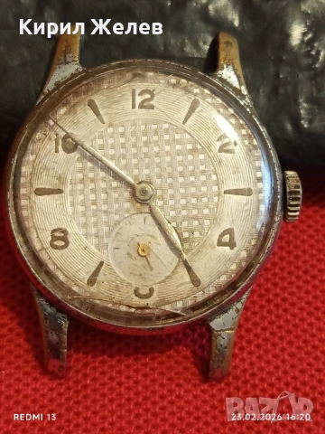 Стар механичен часовник СССР мъжки рядък за КОЛЕКЦИОНЕРИ 51723, снимка 2 - Антикварни и старинни предмети - 53594752