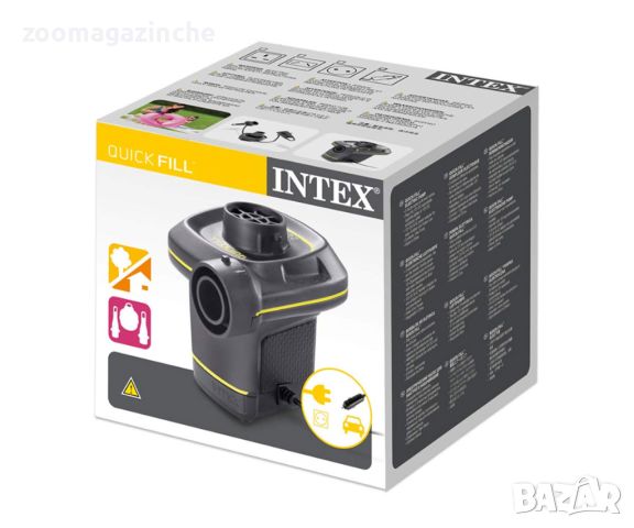 Електрическа помпа 220V/12V INTEX Quick-Fill AC/DC, 480 л./мин., снимка 2 - Басейни и аксесоари - 46286874