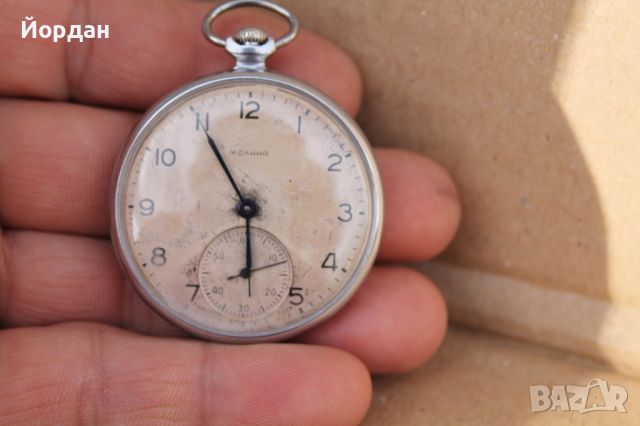 Джобен часовник СССр ''Молния'' 15 камъка, снимка 8 - Антикварни и старинни предмети - 45133957