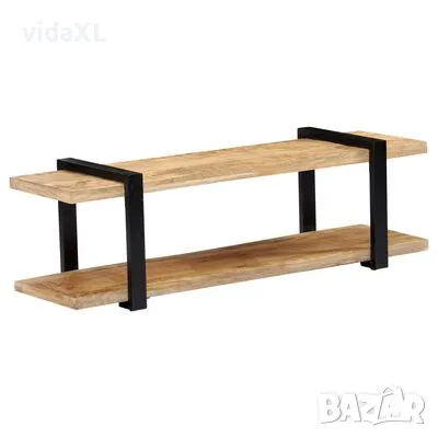 vidaXL ТВ шкаф, 130x40x40 см, мангово дърво масив(SKU:247883), снимка 4 - Шкафове - 48064870