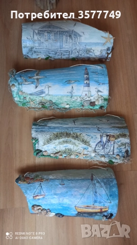 Ръчно изработени декоративни керемиди и картини с естествени материали , снимка 10 - Картини - 52990484