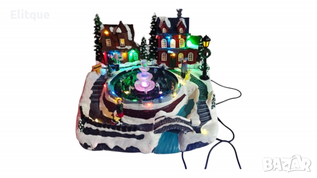 Коледна декорация със светлини и воден фонтан – зимна приказка за вашия дом, снимка 4 - Други стоки за дома - 52831203