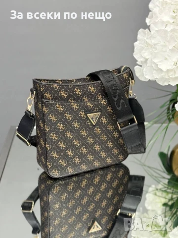 Guess Дамска Чанта С Дълга Регулируема Дръжка За През Рамо Гес - Различни Цветове Код E481, снимка 8 - Чанти - 50596188