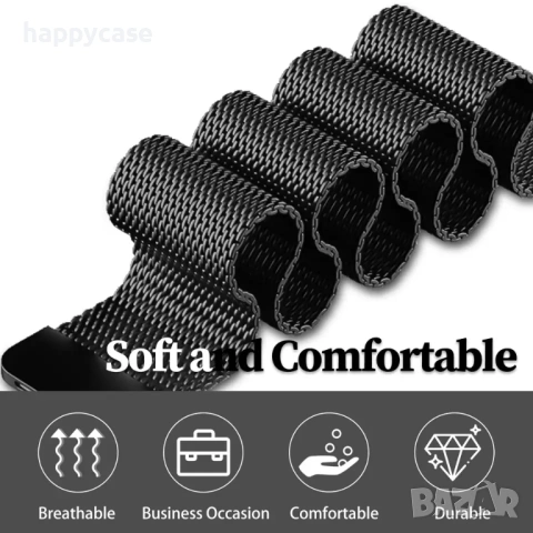 MILANESE LOOP Каишка за смарт часовник Huawei Watch/Samsung/Xiaomi/Garmin/Amazfit/Casio/Honor, снимка 6 - Каишки за часовници - 47890734