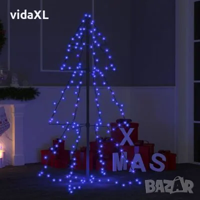 vidaXL Коледна елха конус, 160 LED, за закрито и открито, 78x120 см（SKU:328567）, снимка 2 - Декорация за дома - 48390732