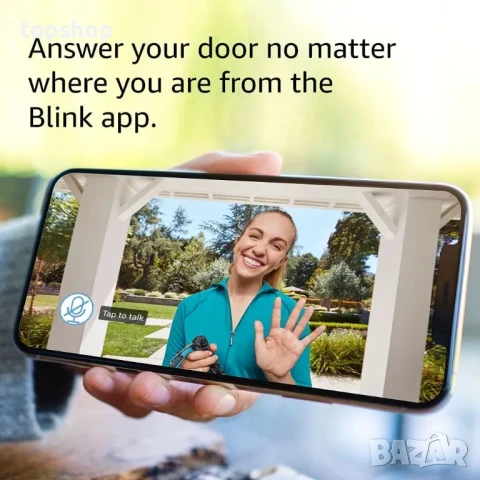 НОВ, ЗАПЕЧАТАН Blink видео звънец / Video Doorbell (най-нов модел) + модул за синхронизиране..., снимка 3 - Аналогови камери - 50552238