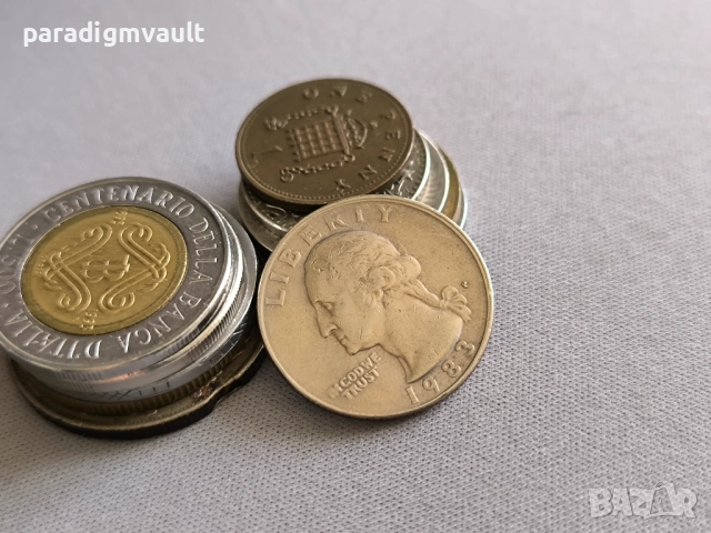 Монета - САЩ - 1/4 (четвърт) долар | 1983г., снимка 2 - Нумизматика и бонистика - 52973344