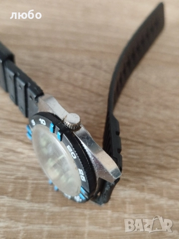 Мъжки Водолазен Часовник DIVER Lambert ANTICHOS 70/80 Години Работи Точно Сменя Датата , снимка 7 - Мъжки - 52357109