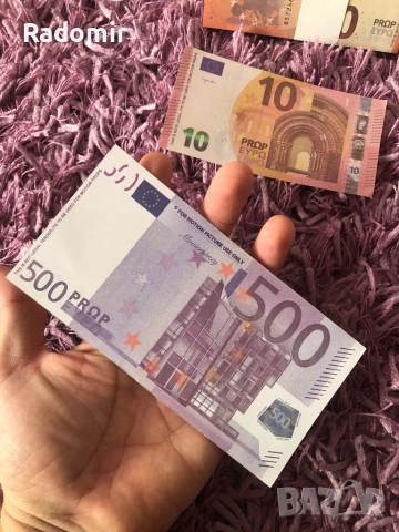 Налични реквизитни евро банкноти пачки по 10€ и по 500€ , снимка 4 - Нумизматика и бонистика - 53958352