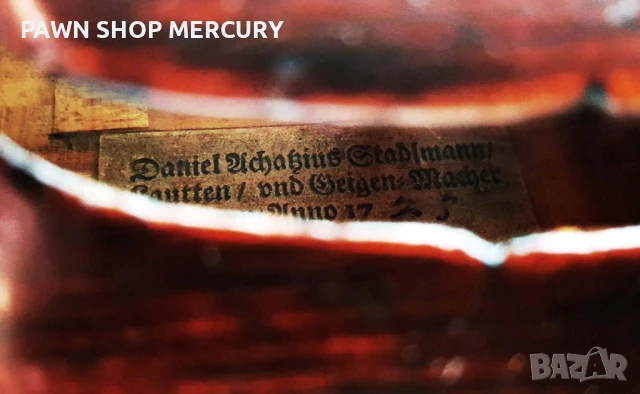 Продавам Виола Daniel Achatius Stadlmann 1725г., снимка 6 - Струнни инструменти - 50921137