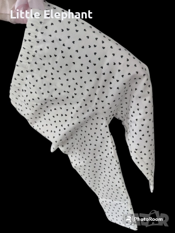 Клинче за 9-12 мес мом бяло на mini черни сърца,колекция"Hearts",Англия/ново