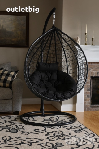 Градинска висяща люлка тип гнездо,яйце–Промоция!, снимка 4 - Градински мебели, декорация  - 52301763