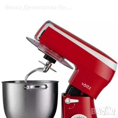 Планетарен миксер с купа от инокс Voltz, 2100W, 7.5 литра,, снимка 6 - Миксери - 50498337