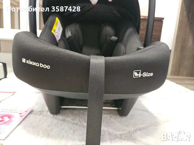 Kikkaboo Стол за кола i-Prime (40-87 см) i-SIZE Black, снимка 2 - Столчета за кола и колело - 46185544