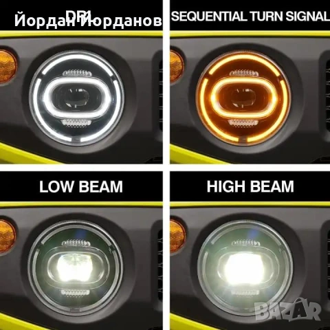 LED Фарове Angel Eyes за Suzuki Jimny JB74 Gen4, снимка 3 - Части - 53888158