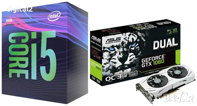 Видеокарта ASUS DUAL GeForce GTX 1060 O3G ,като нова ,12 м гаранция, снимка 4 - Видеокарти - 49791793