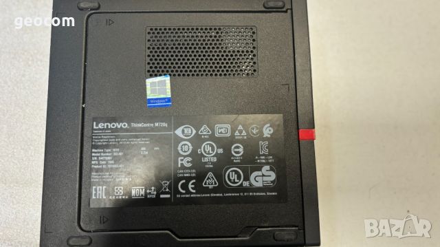 Lenovo ThinkCentre M720q (i3-8100T,8GB,256GB,DP,HDMI,Type-C), снимка 3 - Работни компютри - 45885845