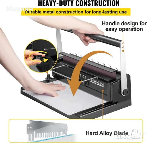 Машина за подвързване с метални спирали Sonto W12 MINI , снимка 3 - Други машини и части - 51291599
