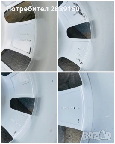 Оригинални 4 броя джанти с летни гуми за Audi A3 2011г, снимка 11 - Гуми и джанти - 50732707
