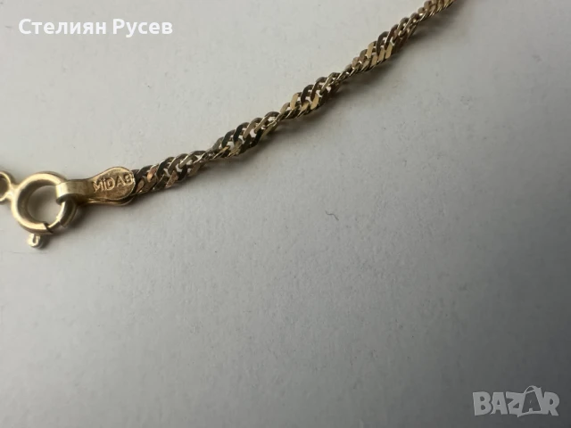  6.58 гр дамско златно колие / синджир / ланец / злато / златен / GOLD 585 / 14 карата с ключ , снимка 7 - Колиета, медальони, синджири - 50861261