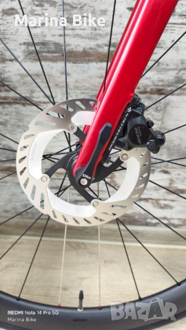 НОВ карбонов шосеен велосипед Ridley Fenix SLiC Disc Shimano 105 Di2 Novatec Tubeless | M, снимка 12 - Велосипеди - 53945400