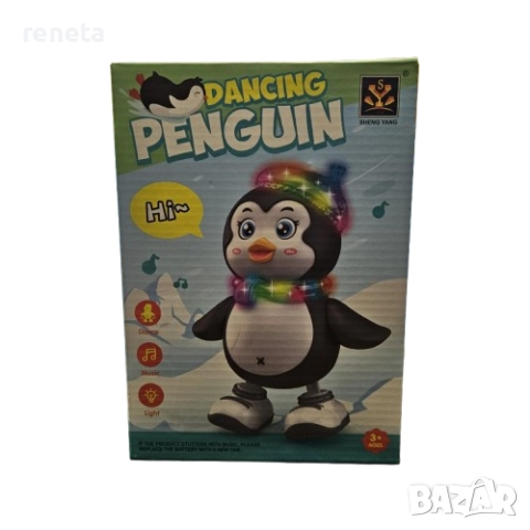 Играчка Пингвин, Звук, Светлини, Танцуващ, Пластмасов, снимка 2 - Музикални играчки - 52626113