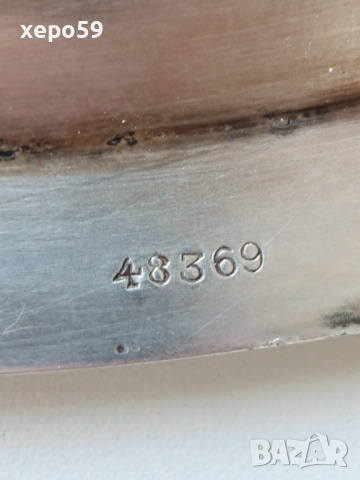 WW2-Немски посребрен сервиз подарен на летец офицер чаши,плато.сребро, снимка 9 - Антикварни и старинни предмети - 52287493