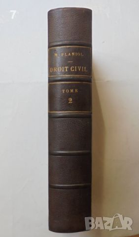 Стара книга Traité élémentaire de droit civil. Tome 2 Marcel Planiol 1909 г., снимка 5 - Антикварни и старинни предмети - 46050277