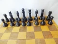 Стар дървен шах в пълен коплект, снимка 6