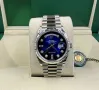 Rolex Day Date President Silver Blue 36 mm , снимка 1