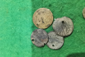 Лот стари сребърни бронзови и медни монети от накит, снимка 2