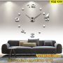 Голям 3D стенен часовник за декорация за дома - модел 4206 - КОД 4206