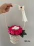 Аранжирани сапунени рози в кутии букет в кутия подарък цветя, снимка 1 - Декорация за дома - 45714912