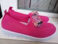 Дамски спортни обувки в розов цвят с камъни, снимка 2