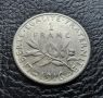 Стара сребърна монета 1 франк 1916 г. Франция- перфектна!, снимка 10