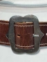 Дамски VINTAGE колан от естествена кожа.103см, снимка 6