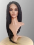 Черна перука от микс естествен косъм и примеси 70 см с Lace 4×4, снимка 16