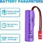 2 бр. 3.7V 1000mAh литиево-йонна батерия, снимка 6
