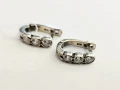 Сребърни Обеци 3.52гр 02704-25/5, снимка 2