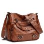 Ежедневна дамска чанта Brown Leanor, снимка 1 - Чанти - 45350178