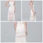 Дантелена миди рокля без ръкави Nanette Lepore в бяло Us2/EU 34, снимка 1
