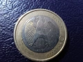 1 euro 2002 Germany с дефект, снимка 6