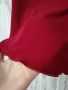 Винтидж дамска асиметрична еластична червена рокля р-р S, снимка 8