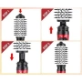Професионална електрическа четка 3-в-1 за изправяне, къдрене и сушене, 1200W, автоматично въртене, снимка 10