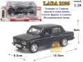 Lada 2106 черна със звуци и светлини 1:28, снимка 1